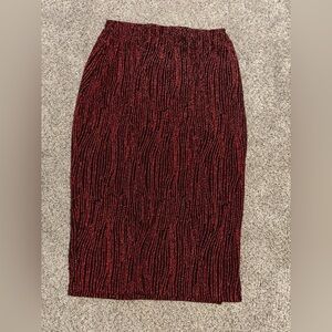 Madden NYC Red glittery and black Pencil Skirt